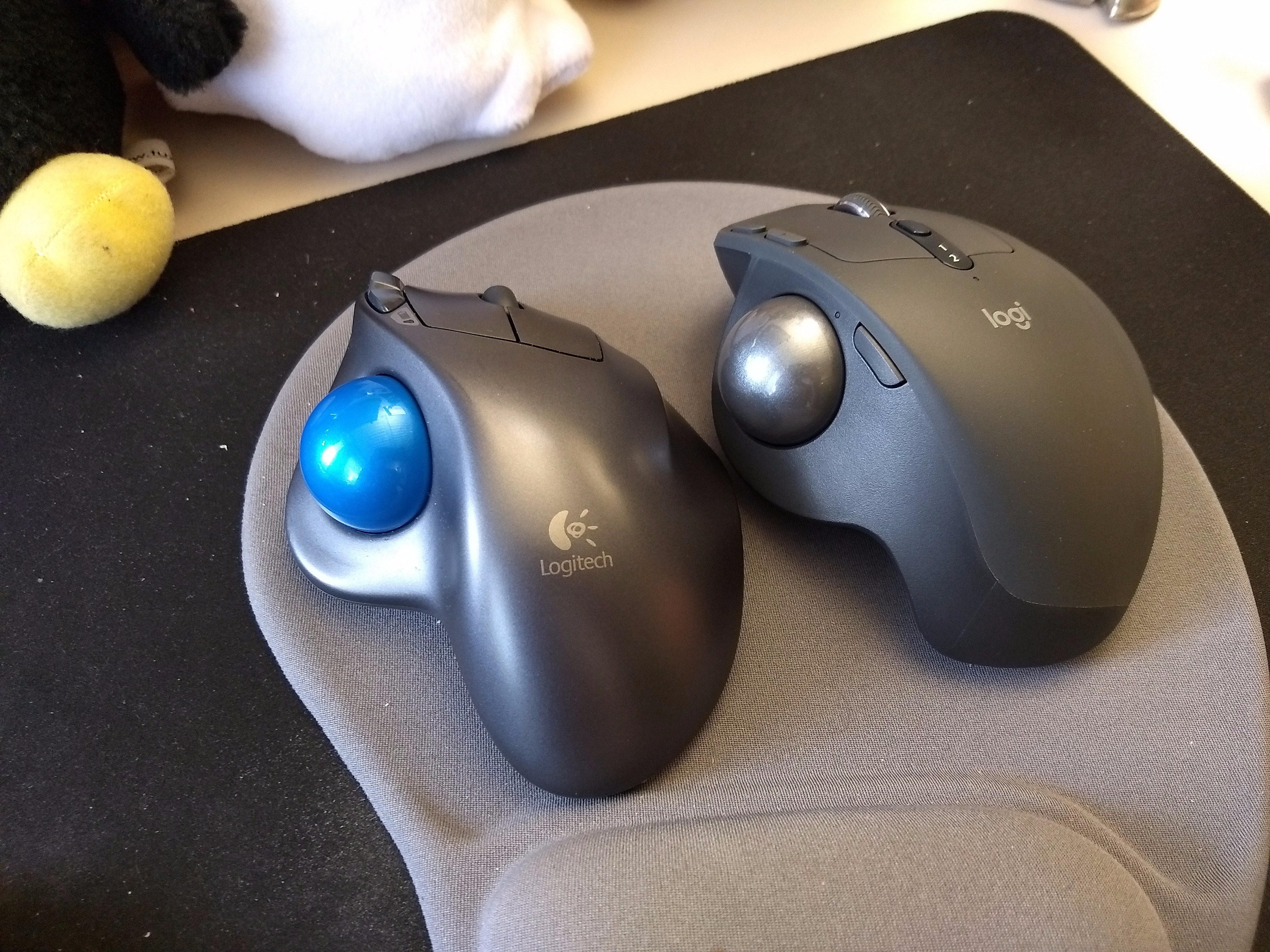 Logitech new MX Ergo old Trackball / Twitter