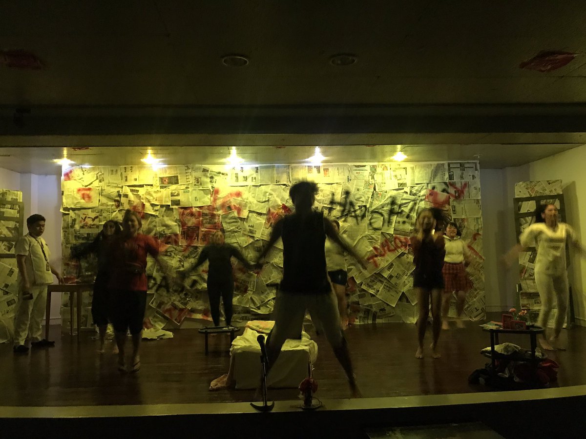 TeatroDeLetran's tweet photo. The actors of Teatro de Letran are now preparing for their critic night. #CincoMarias2017 #ComebackPlay https://t.co/Lxzaho0QoD