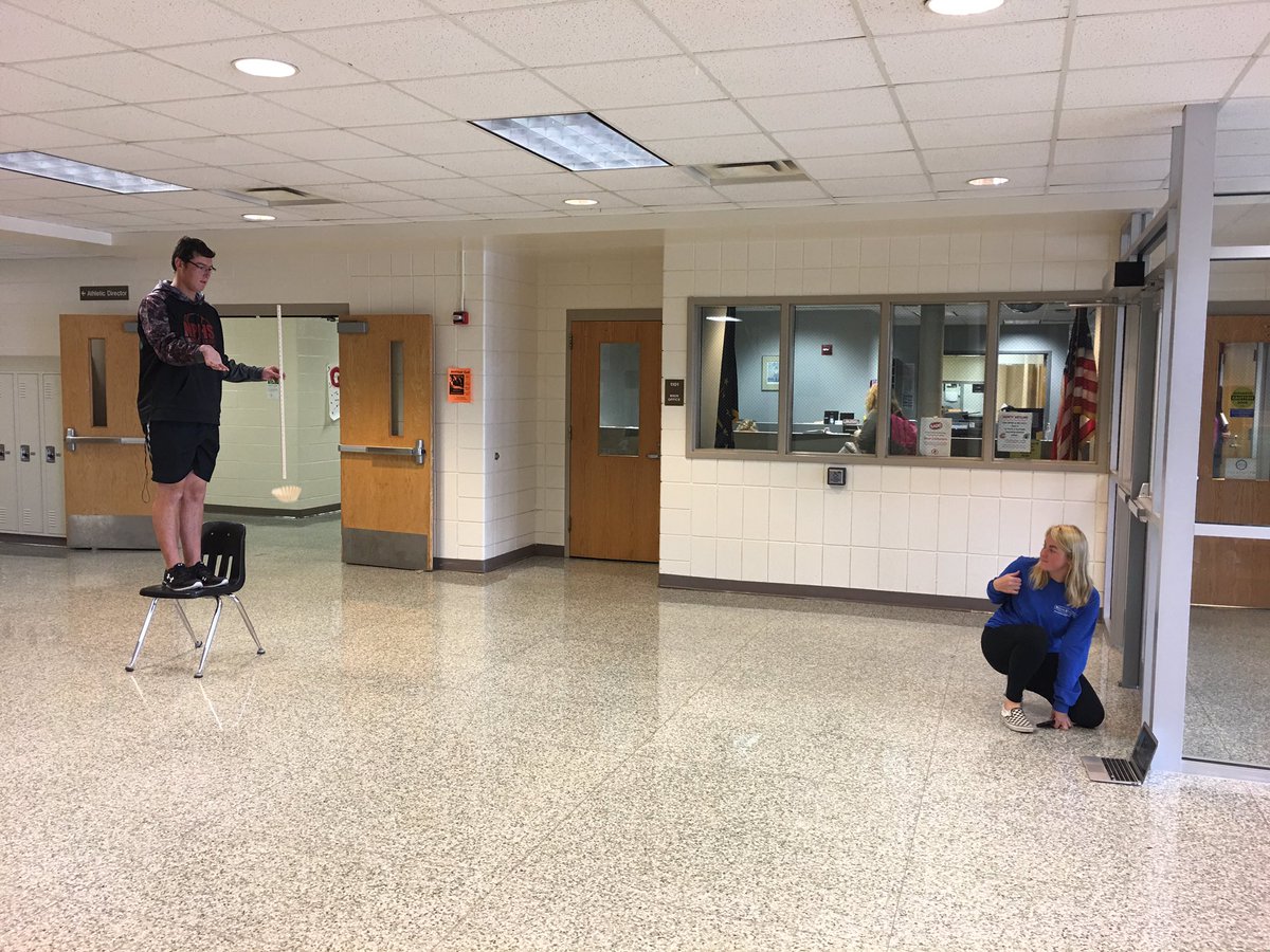 Finding the terminal velocity of coffee filters today!