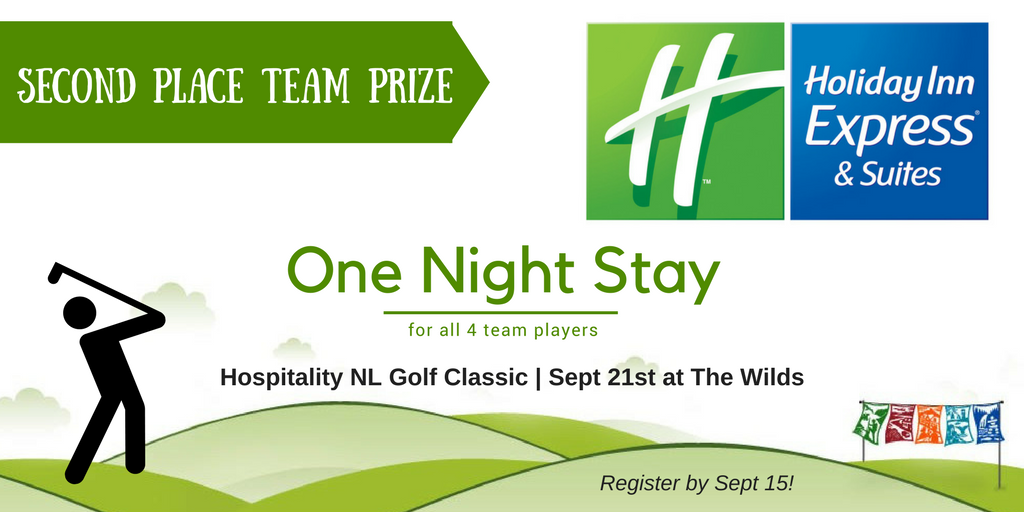 HospitalityNL's tweet photo. Our Golf Classic Second Place Team Prize is a one night stay @hiestjohns for all 4 players! Register by Friday: https://t.co/lzJ7vqynHD https://t.co/eOKqUPFroc