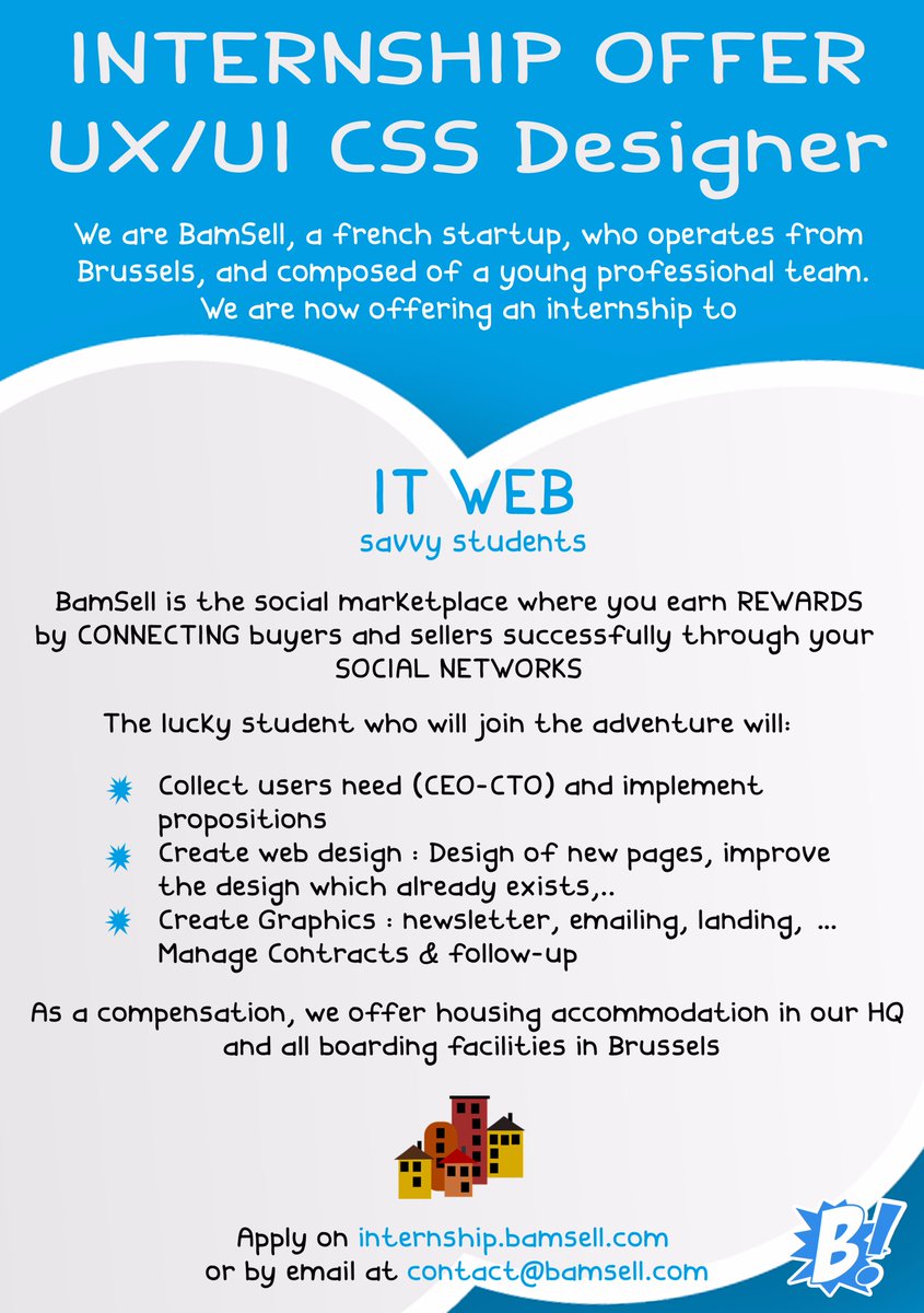 MelSmiles9's tweet photo. @TeamBamsell is now hiring !!!! #Job #internship #funteam https://t.co/5YMH0hATH5
