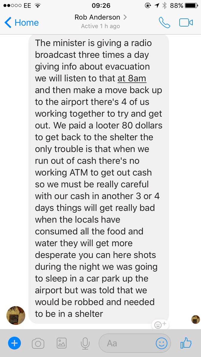 Latest message from Rob!!  #foreignoffice #SXMstrong #StMaarten