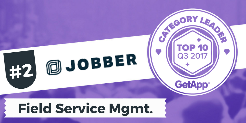 GetApp's tweet photo. @GetJobber received 79 points in our #Getrank system and became #CategoryLeader for #FSM apps in Q3 2017 https://t.co/7JmRP0h8Xg https://t.co/YsLRRr5pZF