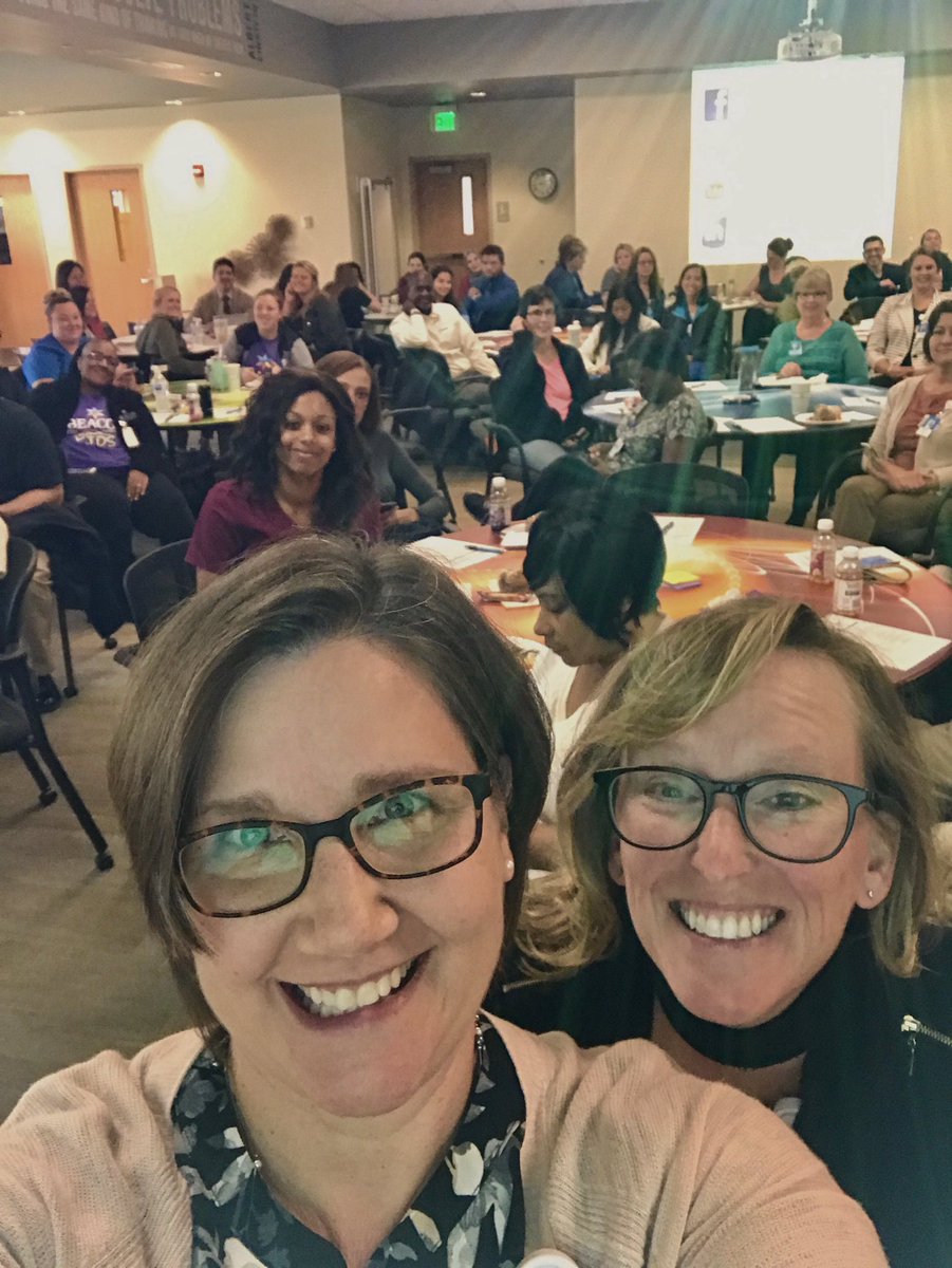 BeaconHealthSys's tweet photo. Laura and Heidi wrapping up their part of new Beacon associate orientation today in South Bend. Welcome to our team! #beaconlife https://t.co/EhqXSl0p1m