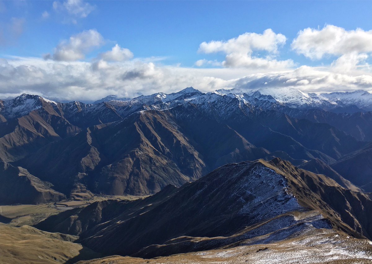 The view from the top of Ben Lomond in New Zealand.