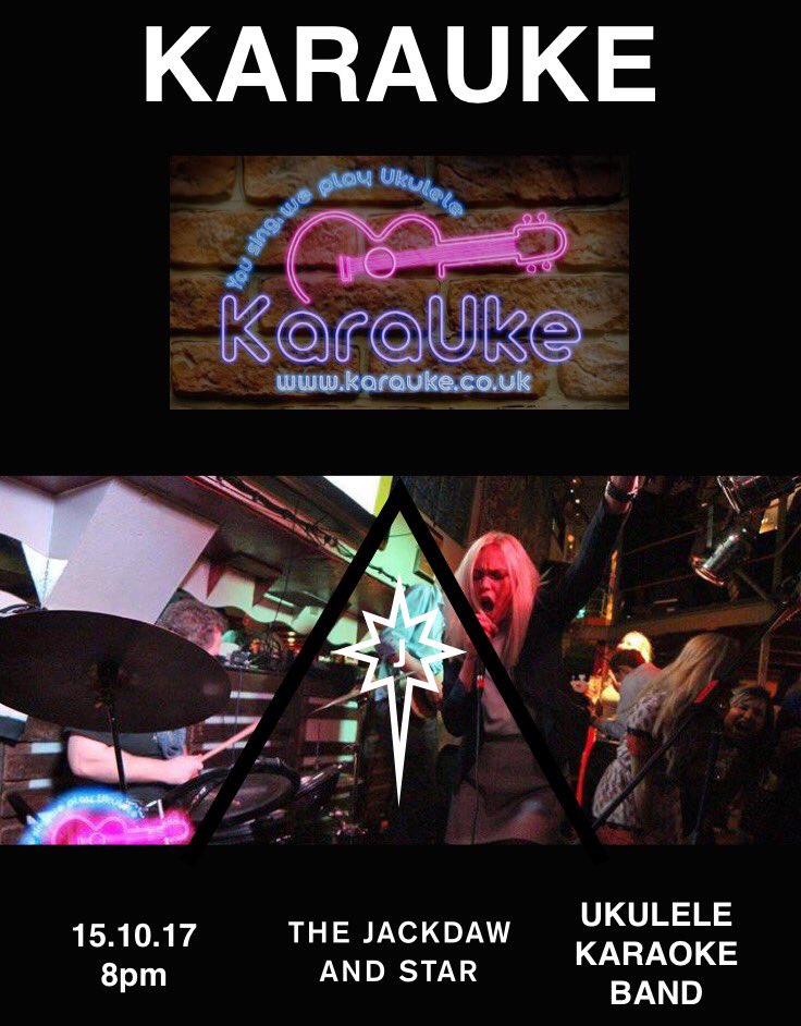 After the resounding success of our last event, we welcome back <a href="/KaraUke/">KaraUke</a> this Friday... Expect karaoke with a ukulele backing band!