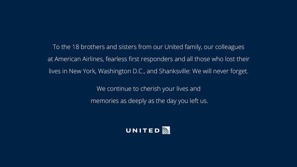 Remembering and honoring, always.  #NeverForget