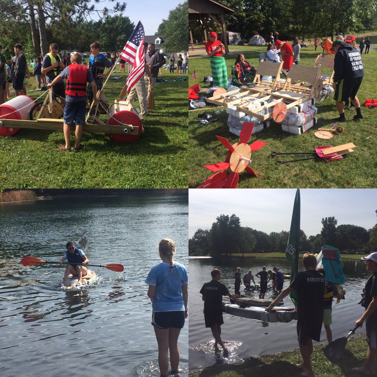 MrsTinaCassidy's tweet image. Junk boat float today!! Creativity in engineering #mcsscience #weRMedina