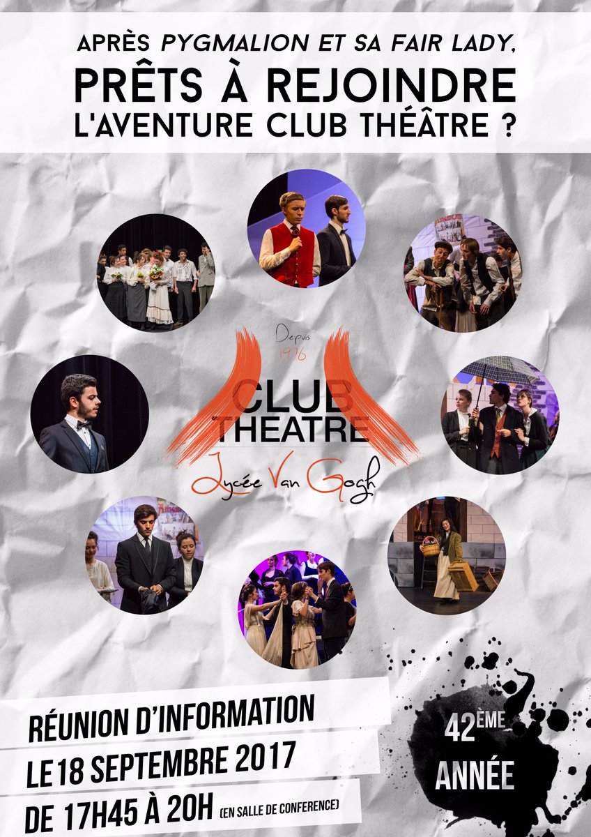 Club Théâtre du Lycée Van Gogh tweet media