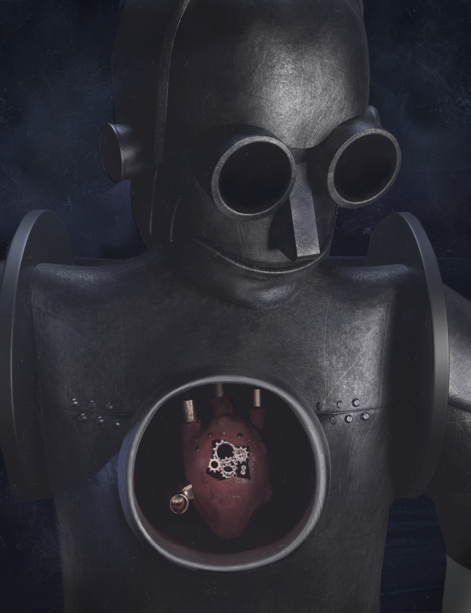 aSpeckling's tweet photo. @WhitestoneMP Loved your short so much made fan art!  <3 #HeartlessTinman #b3d #WeeklyCgChallenge #SteampunkDevice #108 https://t.co/XdWwKec7AM