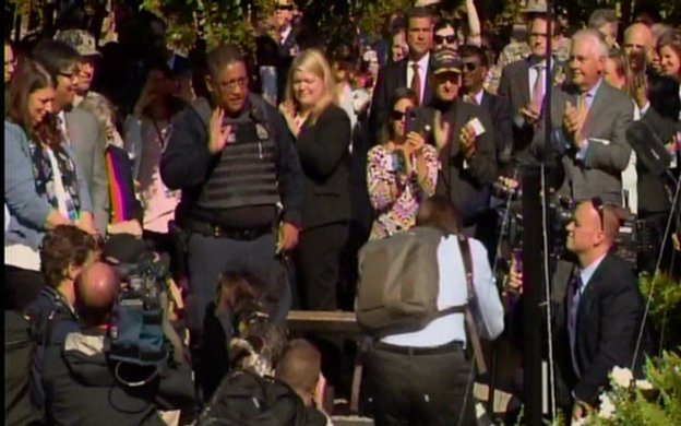 At 9/11 remembrance, Pres Trump pays special tribute to Pentagon Police Officer Isaac Ho’opi’i for rescuing 9/11 victims. On duty today.