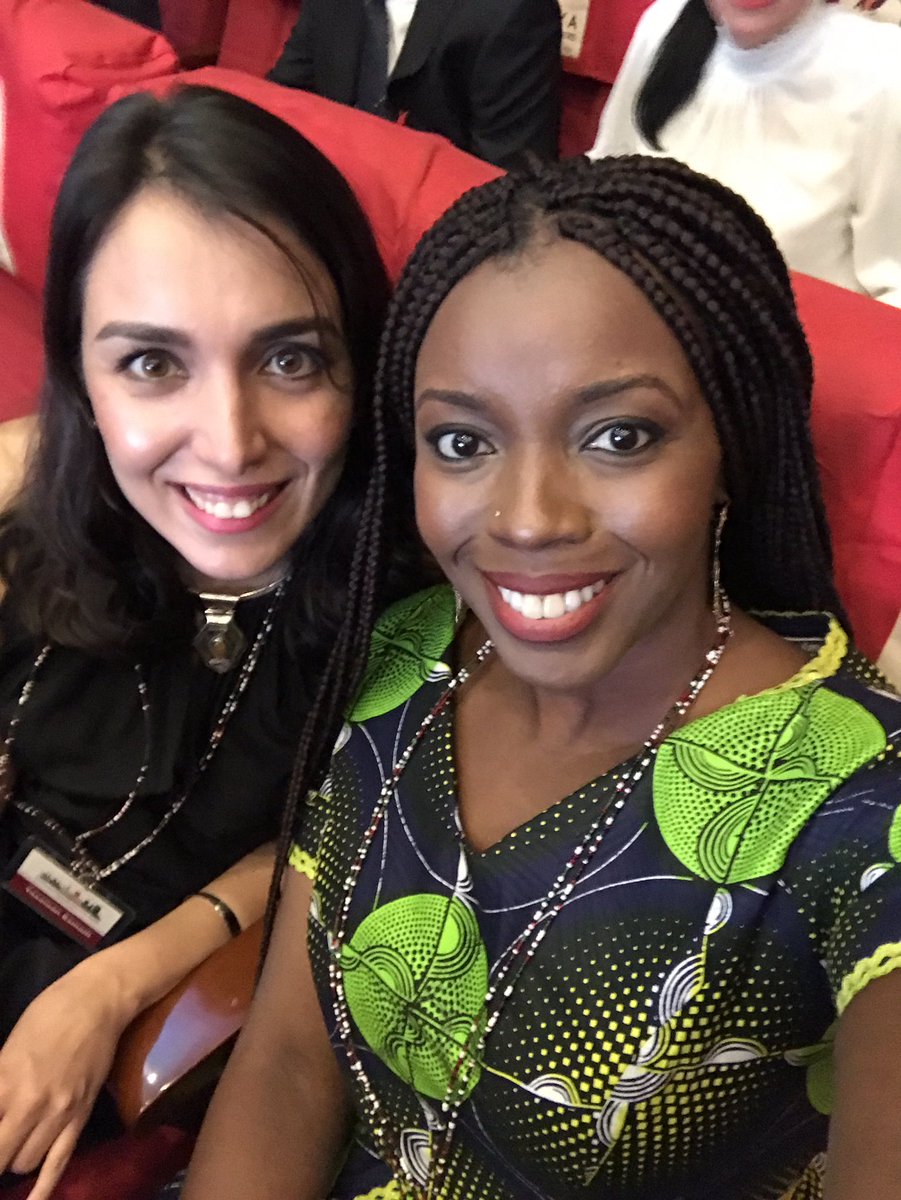 <a href="/YasamanHEsmaili/">Yasaman Esmaili</a> and I trying to act like we r not nervous before the award results 😂#LHAwardsNairobi #LafargeHolcimAwards #architecture