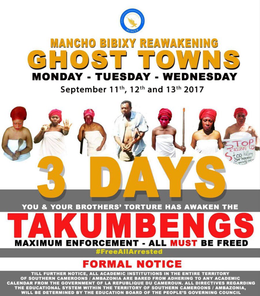 YuniwoE's tweet photo. Women #Takumbengs say enough is enough. Stop the killings and abductions #FreeAllArrested #FreeSouthernCameroons https://t.co/3ZoEydVfMr