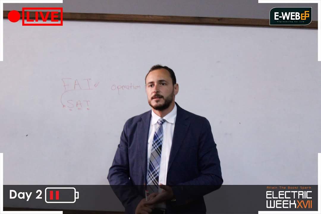 EWeb_Official's tweet photo. Eng. Sameh Ismail introduces workshop about Industrial Automation.
#Electric_Week17
#Attain_The_Boost_Spark
#Engineering_Web https://t.co/mY3S2pR4ny