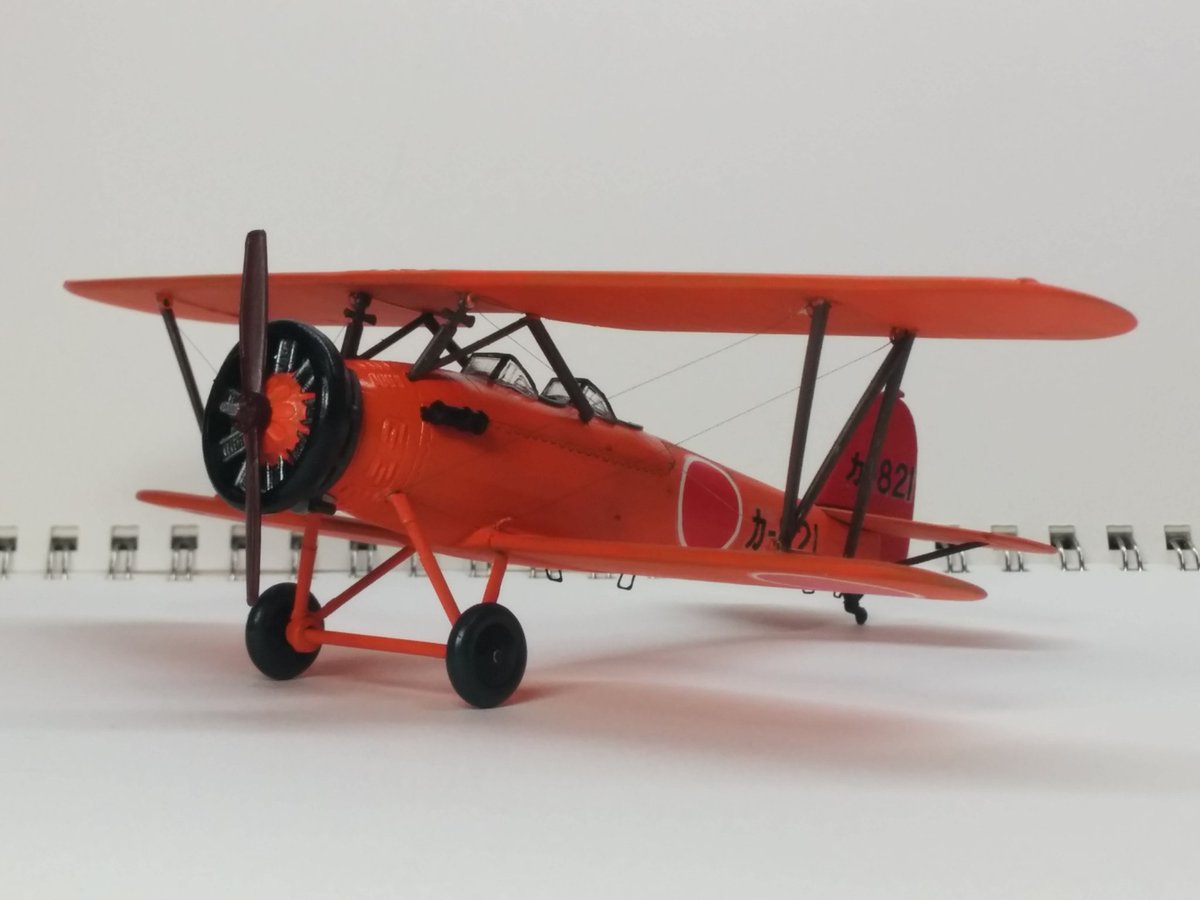 アリイ 1/72 93式中間練習機”霞ヶ浦海軍航空隊”完成です‼ 「赤とんぼ