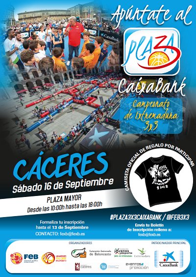 Apúntate al #Plaza3x3CaixaBank. Final del plazo de inscripción este miércoles 13 @baloncestofeb <a href="/feb3x3/">FEB 3x3</a> fexb.es/FExB/web/porta…