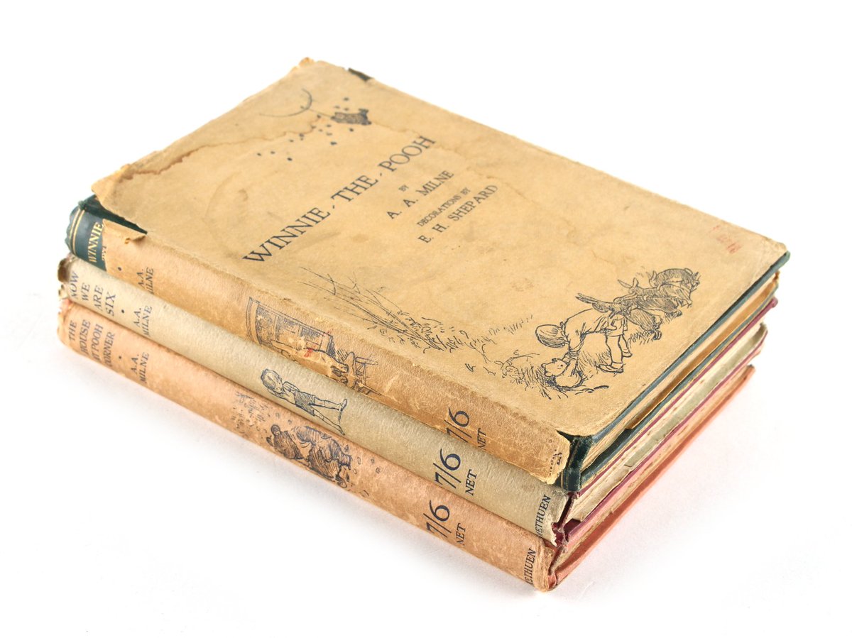 SemleyAuction's tweet photo. Check out these three Winnie The Pooh books, by MILNE, A.A.  illustrated by E.H. Shepard #vanda #childrens #storytime #poohbear #dorset https://t.co/vbpMMjN0T6