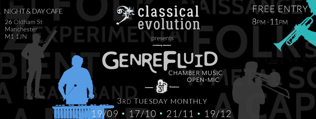 ClassicalEv's tweet photo. Week tomorrow 19/9 #classicalev is back at @nightanddaycafe with our @genreflu (#genrefluid) chamber night. Still looking for acts! https://t.co/ng8PZKq0qx
