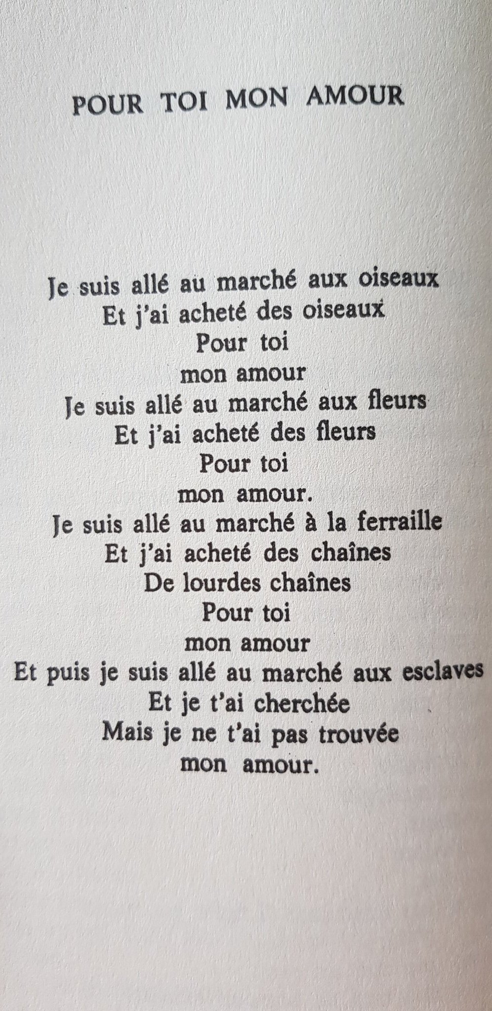 Antonio Pour Toi Mon Amour J Prevert T Co Y9lksgg6iw Twitter