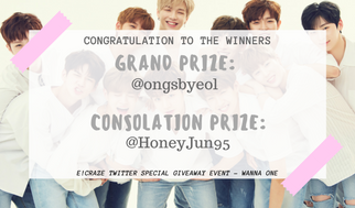 ECrazeNet's tweet photo. Congratulations to our SPECIAL GIVEAWAY WINNERS @ongsbyeol & @HoneyJun95 !! Kindly PM us to redeem your prize! ππ #ECRAZEgiveaway https://t.co/im1VxMaMCp