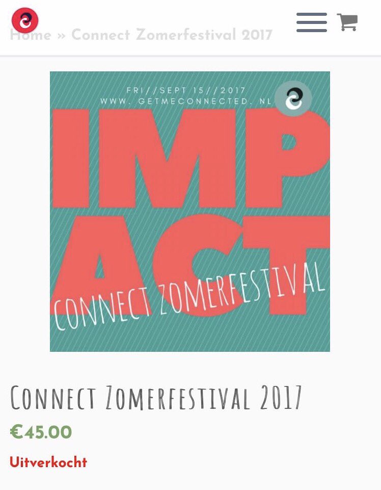 Wauw, we zijn helemaal uitverkocht! Houd onze Connectgroep op LinkedIN in de gaten voor evt. doorverkoop. #theIMPACTedition