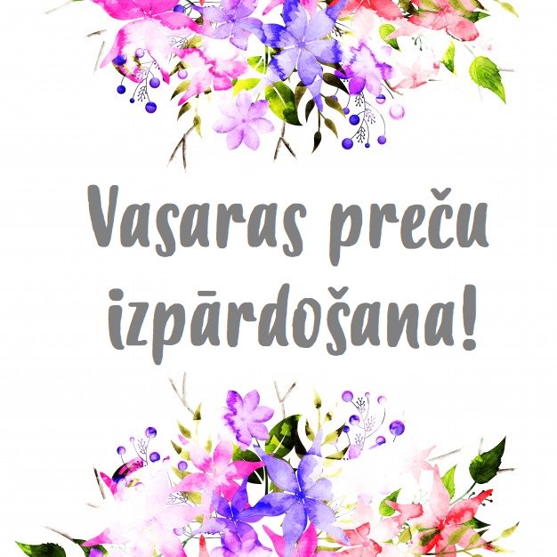 • Nepalaid garām VASARAS PREČU IZPĀRDOŠANU! Iegādājies krāšņāko un labāko no Latvijas! Iepērcies šeit: svetkudavanas.lv/davanas/veikal…