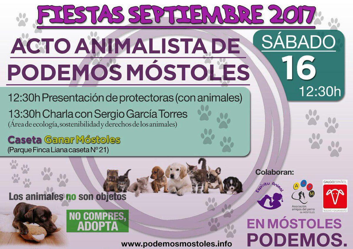PodemosMostoles's tweet photo. Acto de reconocimiento a la labor del voluntariado de @PodemosMostoles a las protectoras. Concienciación animalista. Con @SergioGaTorres 👇🏻 https://t.co/jclWWpk0y3