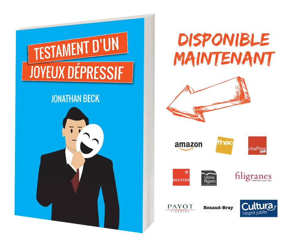 Jonathanbeck_'s tweet photo. Testament d'un joyeux dépressif, dispo à la @Fnac #jonathanbeck #testamentdunjoyeuxdepressif #livre #RentreeLitteraire2017 #fnac #roman https://t.co/i6OwIz39E5