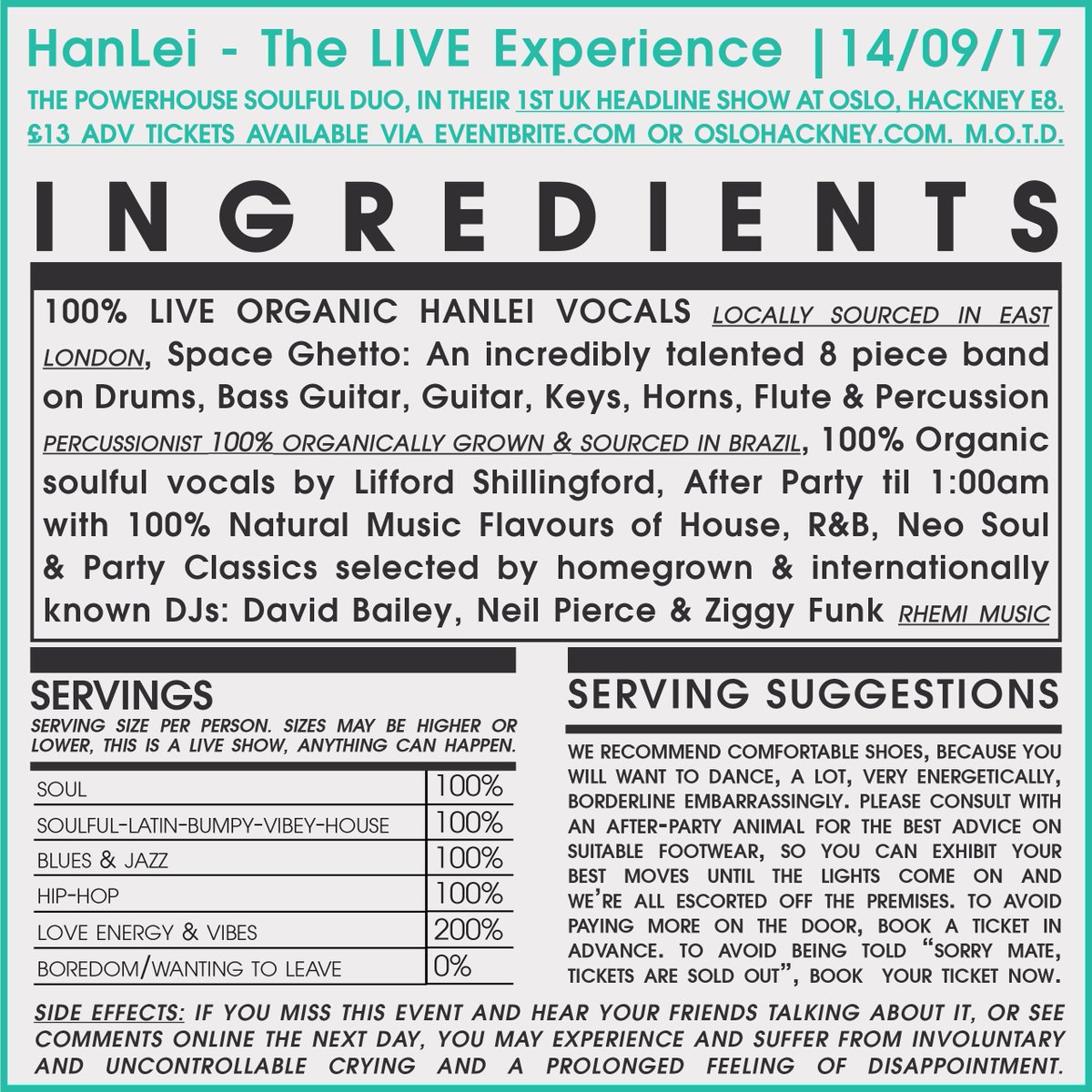 Come and see what we've been cooking up! <a href="/MiSoulTweets/">misoulradio</a> 

Book your tickets now! 
bit.ly/HanLei-LIVE-He…