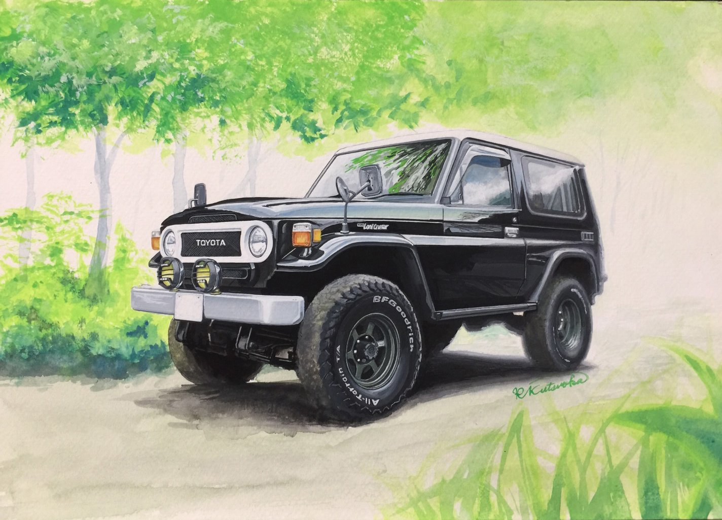 Ryo Kutsuoka Artk R こちらでちょいとお先にアップ ランクル80のfj顔 背景をもうちょっとちゃんと描きたかったけどタイムアップです T T ランクル イラスト 80ランクル Fj40 ランクルイラスト 自動車 イラスト アートケーアール T Co