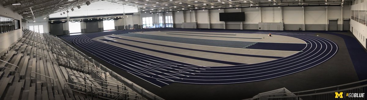 UMichTrack's tweet photo. It's all coming together at the new world-class indoor facility! Check out the lanes on the track

Only 4 months away from our first meet https://t.co/UWS5XW5BDn