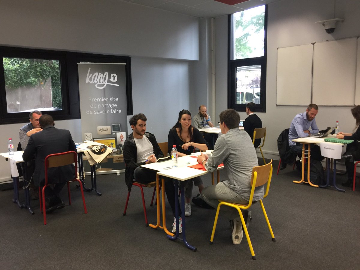 Coding_Academy's tweet image. {#Jobdating} Les présentations sont faites. Nos apprenants ont jusqu'à 18h pour échanger avec les entreprises. #codeAndGo #stage #recherche