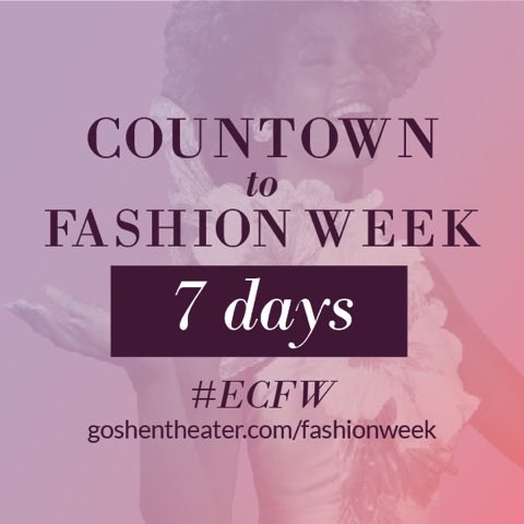 EAHauteCouture's tweet photo. One week from today is the official start to the 2017 Elkhart County Fashion Week! Are you ready? #ECFW #FashionWeek https://t.co/CKY5Xuso0I