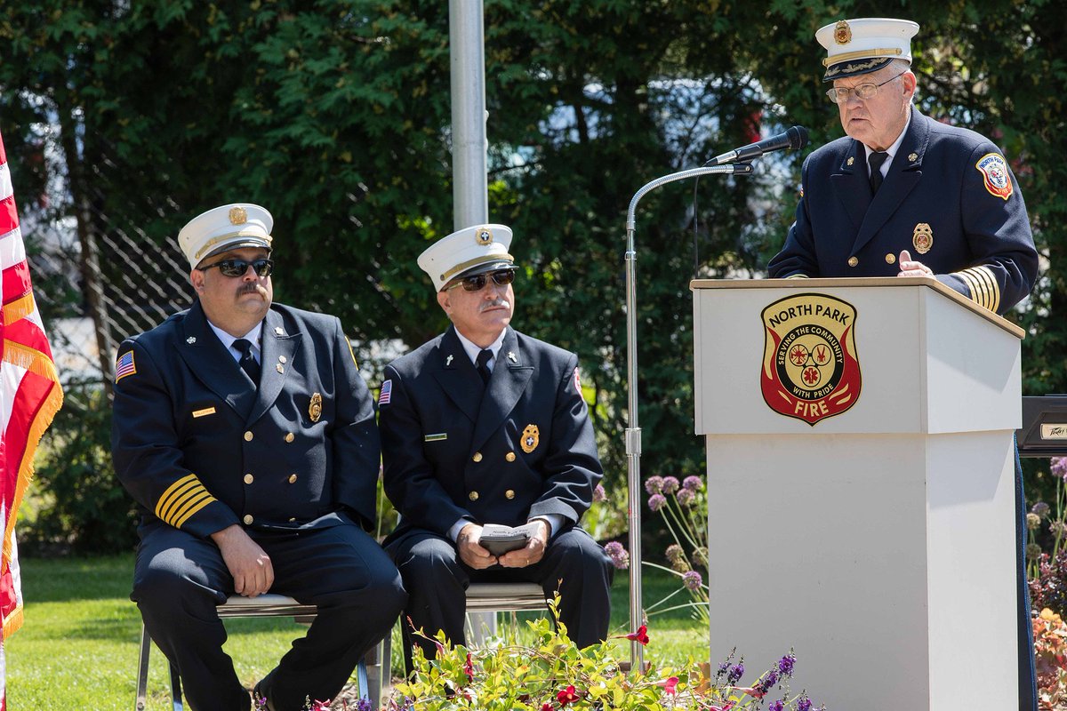 A memorial service was held for those that made the ultimate sacrifice in the line of duty as well as North Park personnel that have passed