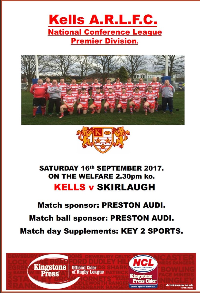 kells_arl's tweet photo. Last home game of the season.
@OfficialNCL
@kells_arl v @SkirlaughRL
#cumbrianandproud
#gitamangitassa https://t.co/aEcUlNPaF3