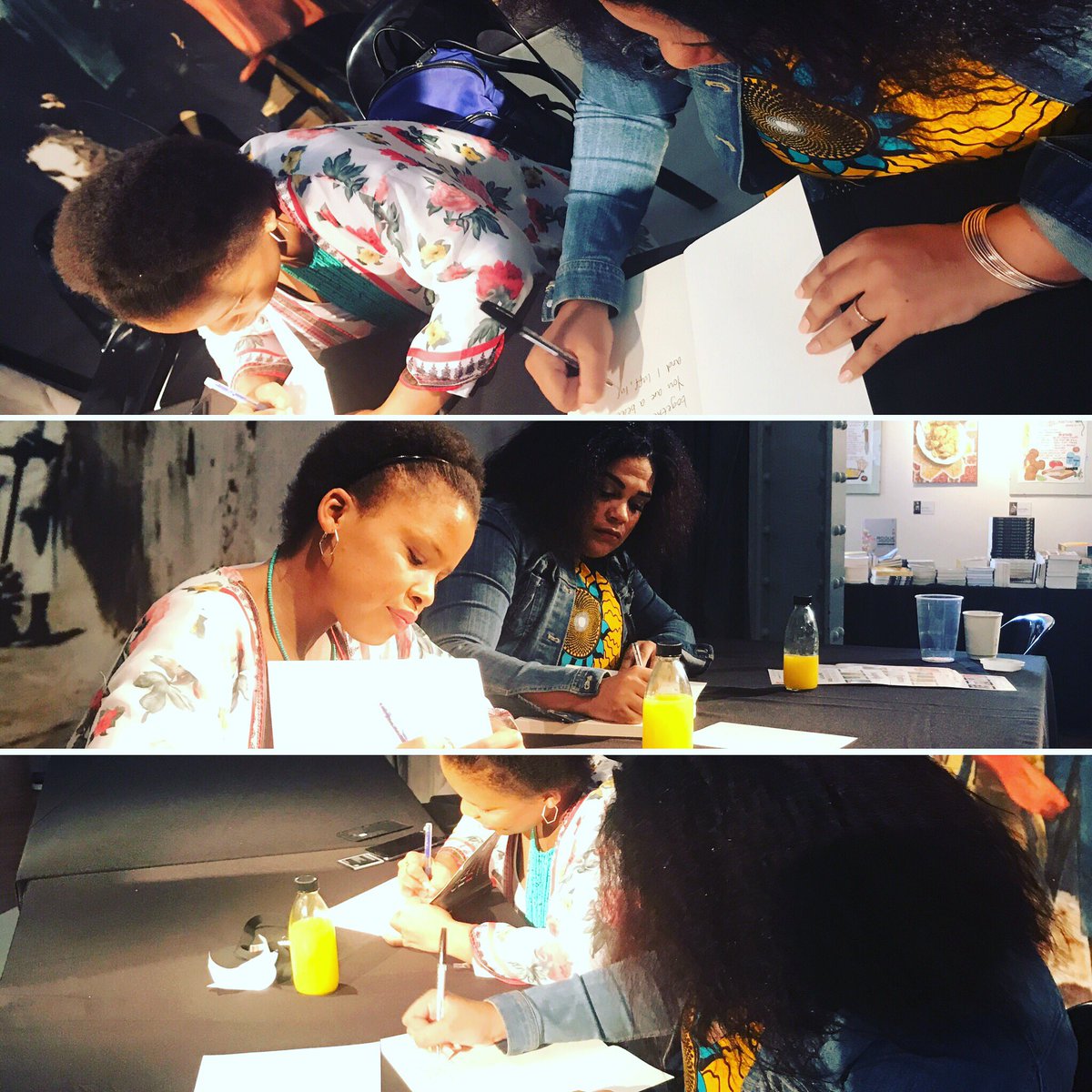 thisisSJKing's tweet photo. Signing books with beautiful @Hanintombi at @OpenBookFest #beingchrishanisdaughter #killingkaroline #mustread #obf2017 https://t.co/nSBwhVDdIw
