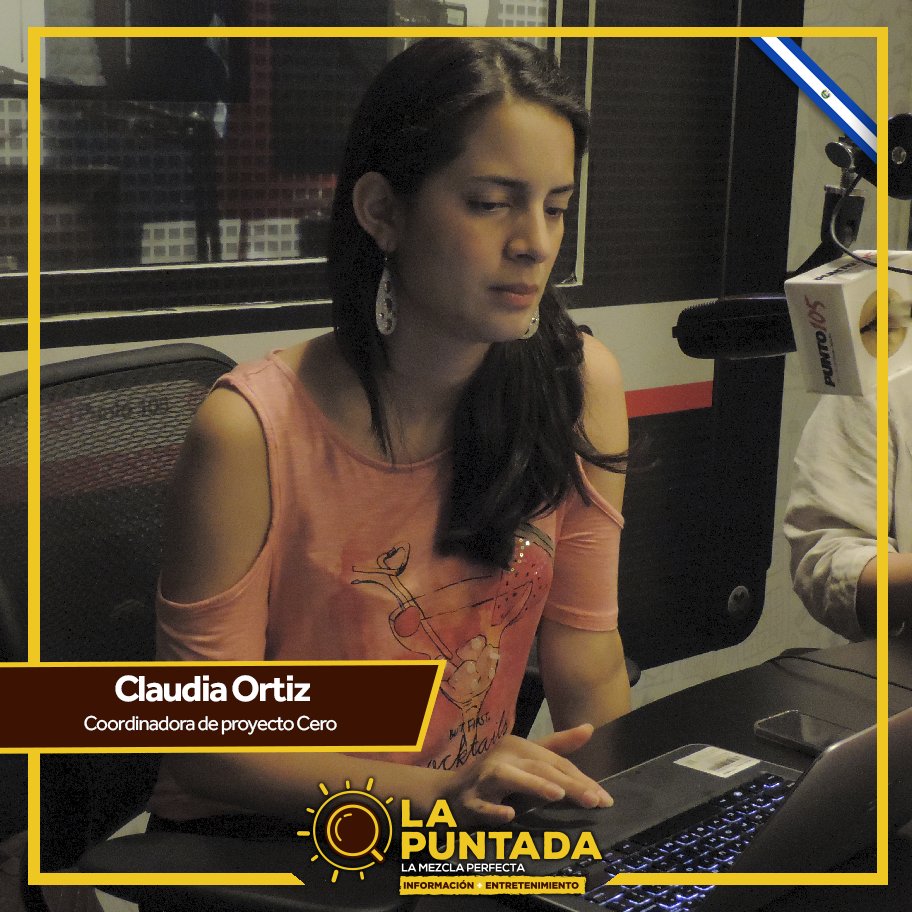 Raul García de <a href="/cej_sv/">CentroEstudiosJcos</a>, Emma García-Prieto de @CREO_org y Claudia Ortiz de <a href="/ProyectoCeroSV/">Proyecto Cero</a>  en #LaPuntada