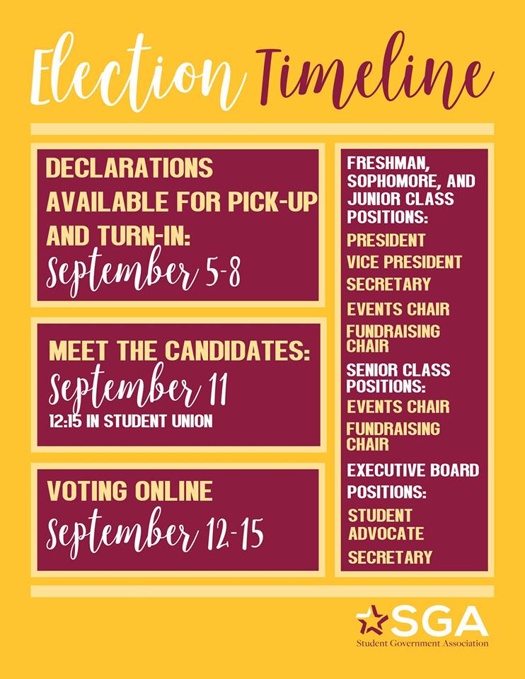 StephensSGA's tweet image. Meet the Candidates is TODAY at 12:15 in the Student Union! CE points will be offered!