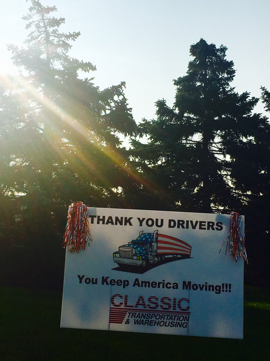 Drivers Appreciation Week 2017 starts today! THANK YOU to all our drivers and all those that keep America moving!