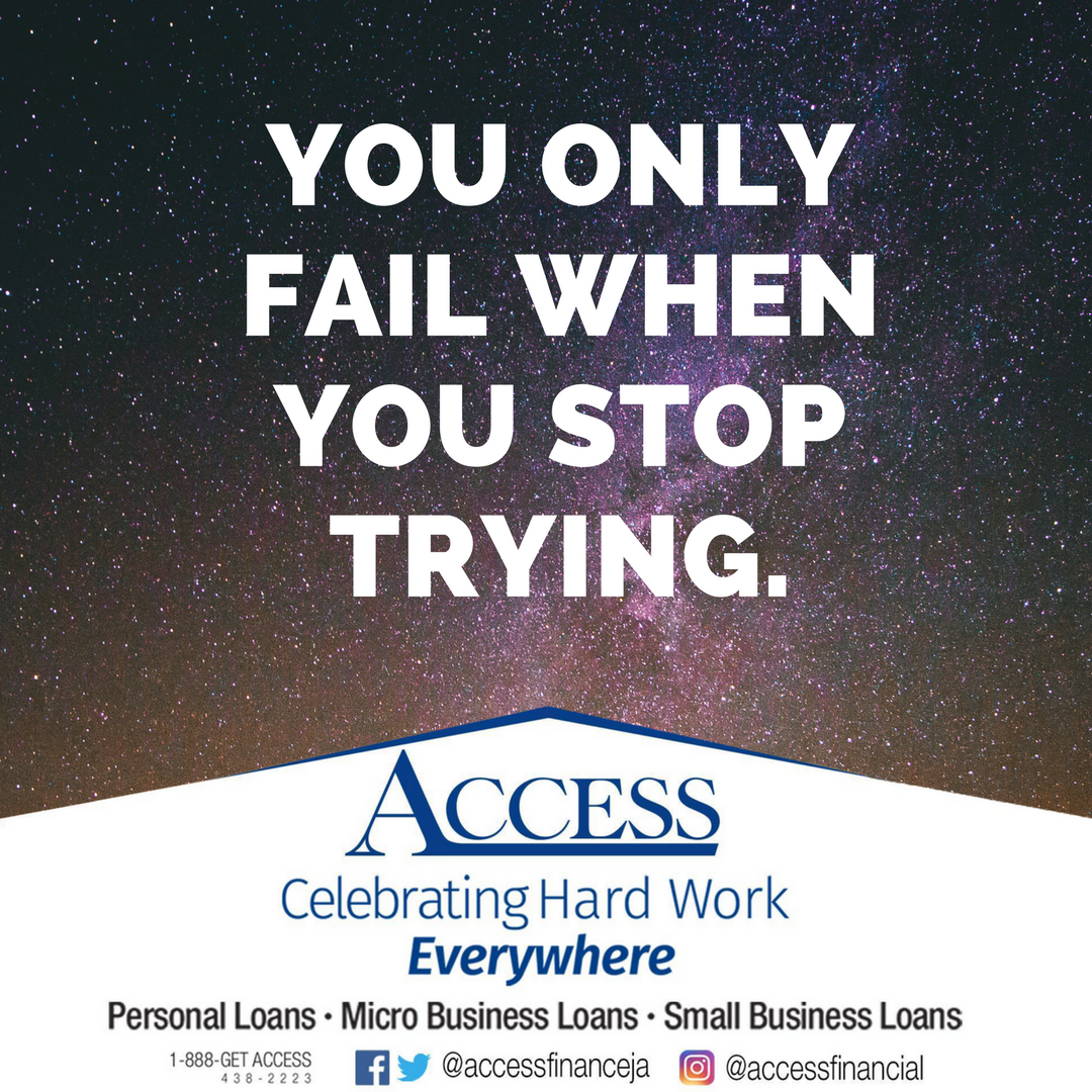 accessfinanceja's tweet photo. Never stop trying!

#MondayMotivation #NeverStopTrying #AccessFinancial #CelebrateHardWork https://t.co/zDnNc6aeMG