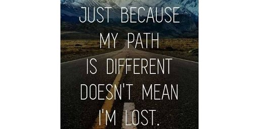 TheZigZiglar's tweet image. Just because my path is different doesn't mean I'm lost. #DifferentPaths #MoreThanOneRightWay #DifferentVisions #Ziglar
