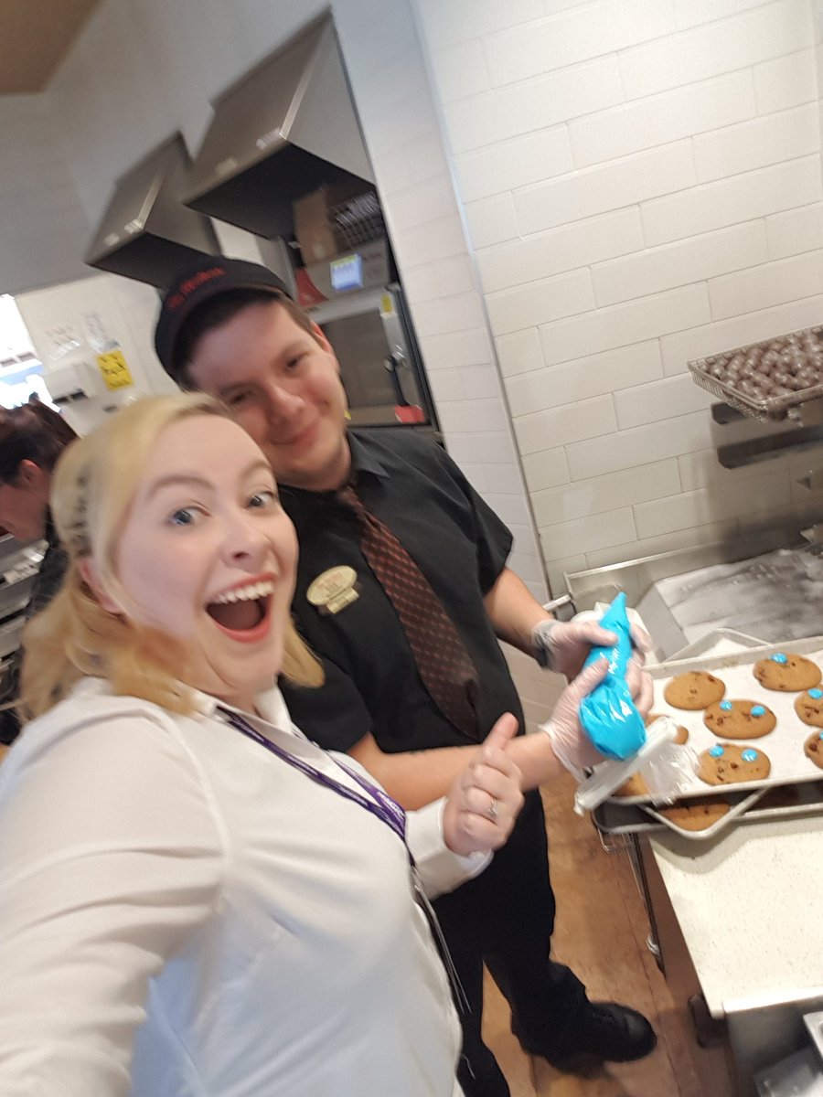 Mike here is going to let me try my hand at frosting! Come by <a href="/TimHortons/">Tim Hortons</a> at 158 Claire Rd E to check out our handy work! #SmileCookie