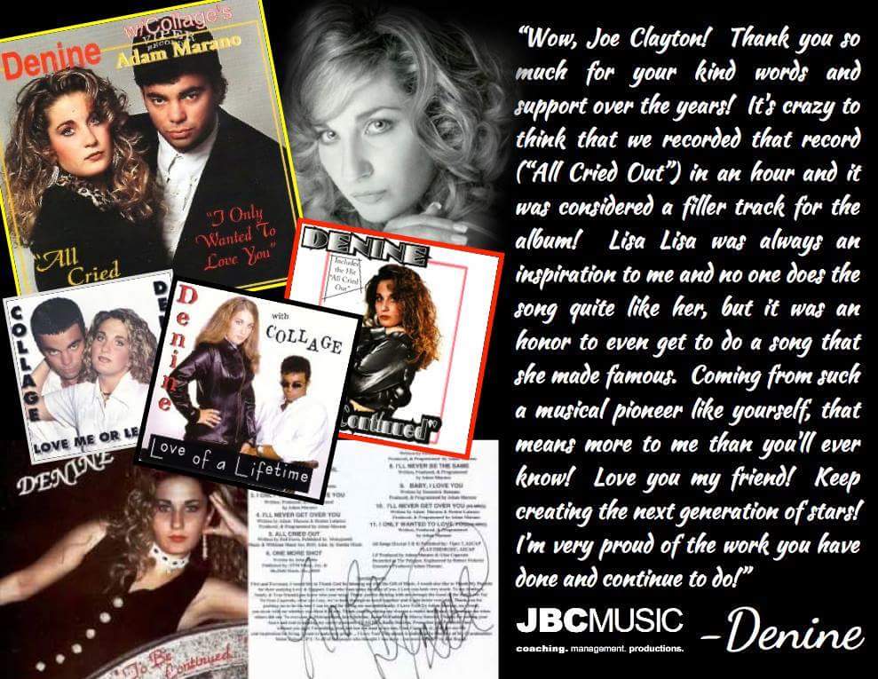 JBCMUSIC's tweet photo. #HAPPYBIRTHDAY to my dear friend and #SouthPhilly legend, the Queen of #Freestyle, #Denine! Love you! xoxo ❤🎤🎂 #AllCriedOut #LoveOfALifetime https://t.co/JJdVLdpqil