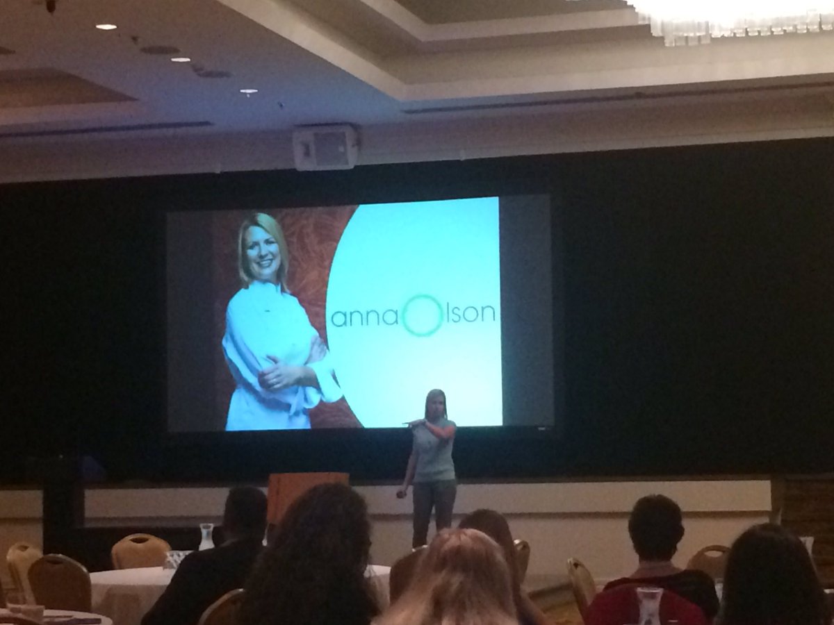 Anna Olsen talking about the importance of connecting to the local food community. #EDAC17 #LoveOntFood