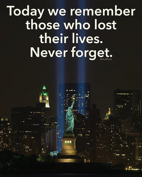 HuffPost's tweet image. #NeverForget