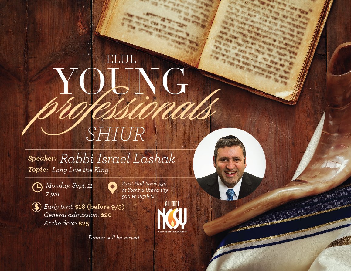 Tonight is the Night!
Pre-Elul Shuir by Rabbi Lashak TONIGHT at 7 PM. 
Sign up here!
alumni.ncsy.org/elul/