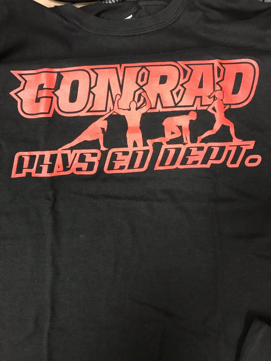 PE shirts are in! Don't forget $10.00 if you need to purchase a shirt #PEshirts @conradprincipal