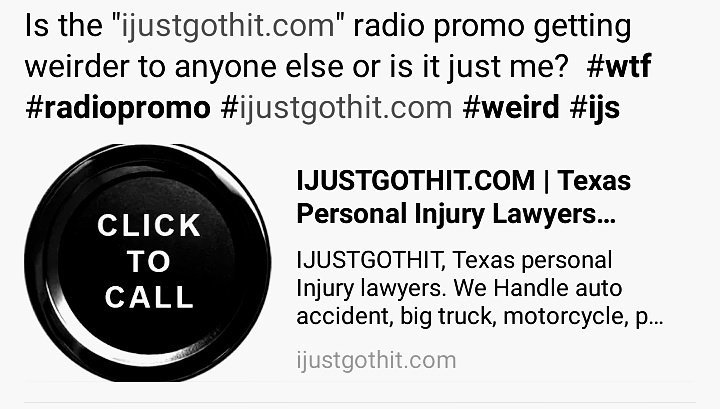 SamyJo6542's tweet photo. #ijs #ijustgothit.com #weird #wtf #radiopromo #personallyweird https://t.co/pShCPJY6fQ