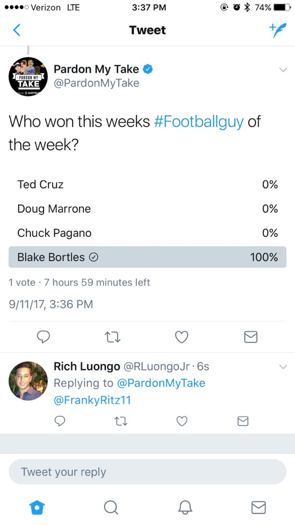 th3r3dbaron's tweet image. I got you buddy #friendoftheprogram @BBortles5 @PFTCommenter @BarstoolBigCat