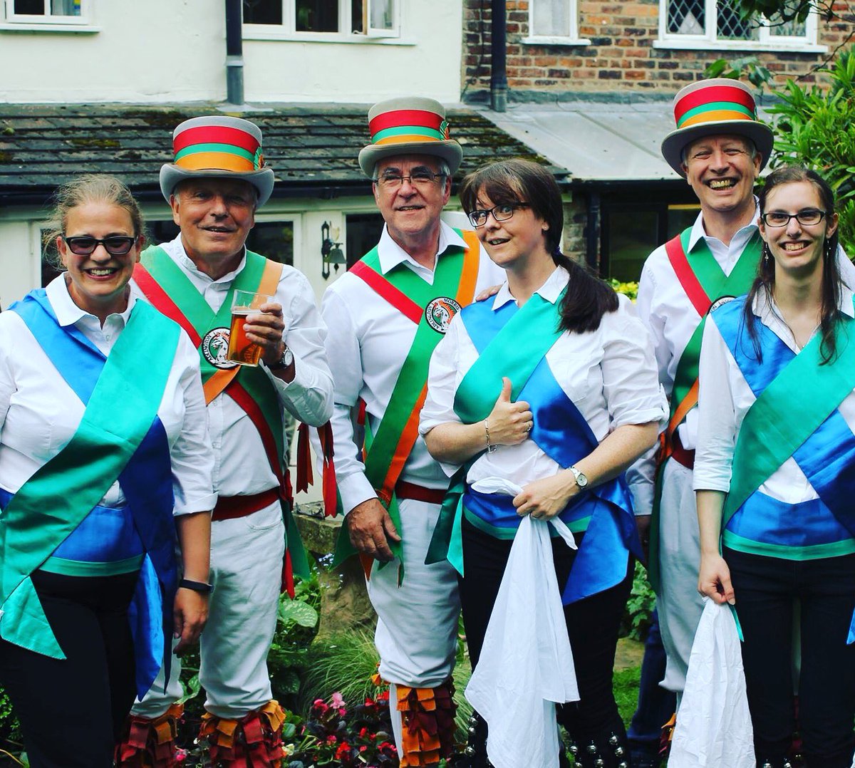 Fathers and daughters!! It's a family trait!! #WGM #MorrisDance 😊